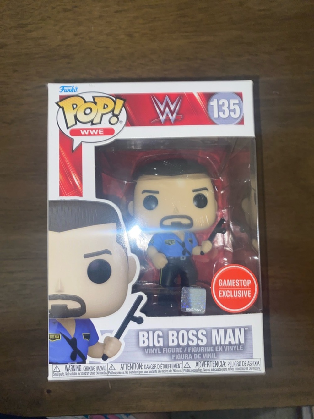 Funko Pop! WWE Big Boss Man - Blue and Black Uniform